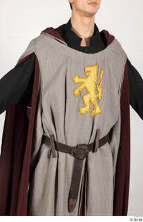  Photos Medieval Monk in grey suit Medieval Clothing Monk czech emblem grey cloak grey suit hood upper body 0010.jpg